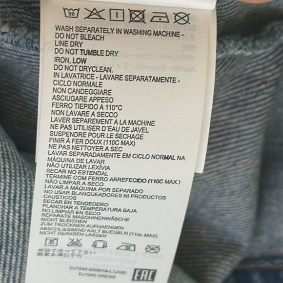 NEW Miss Sixty – Rochie Asymmetrical Denim Dress - Picture 9 of 14